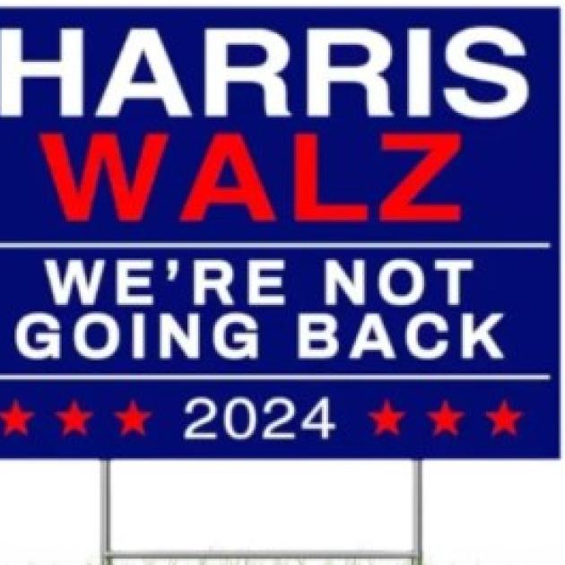 Harris yard sign