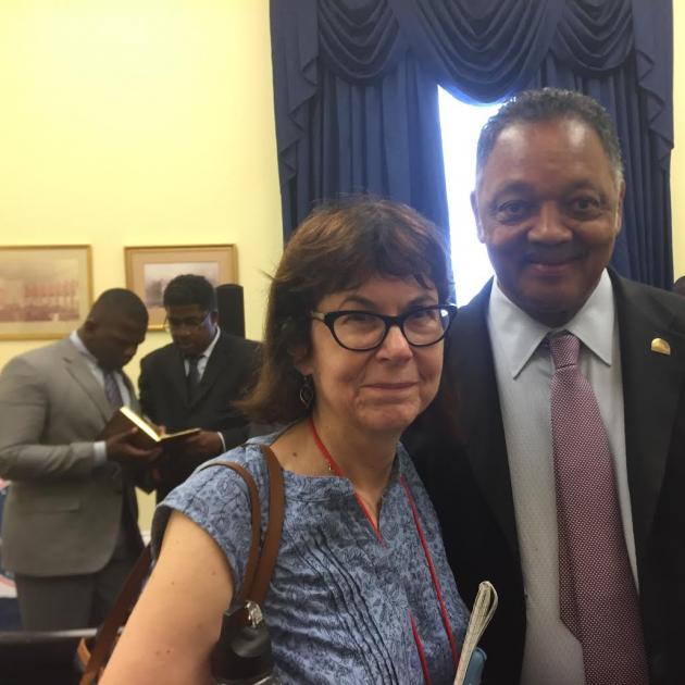 Marta Steele and Jesse Jackson