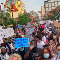 People marching in the streets