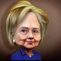 Hilary cartoon