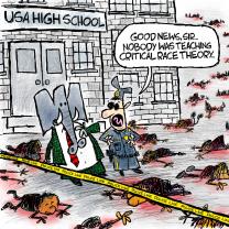 Cartoon about school shooting