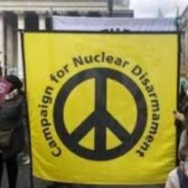 Banner with peace sign