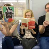 People reading