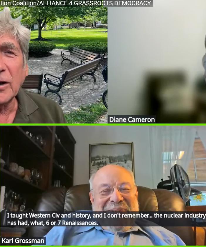 Image of Harvey Wasserman, Diane Cameron, Karl Grossman
